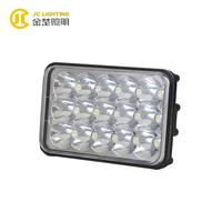 JC0313-45W Hot Selling 4x6 Inches Rectangle 15 PCS 45W LED Spot Light for Jeep Wrangler Work Light