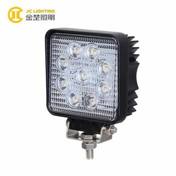 JC0307-27W Square High Quality with E-mark Certificate Spot Flood 27W LED Work Light