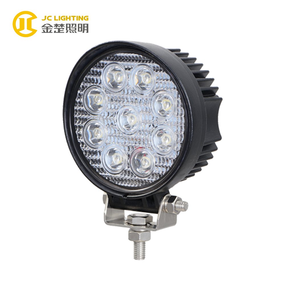 JC0307A-27W E9 Certificate Super Bright Offroad 27W Round led truck light